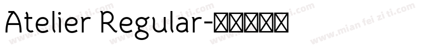 Atelier Regular字体转换